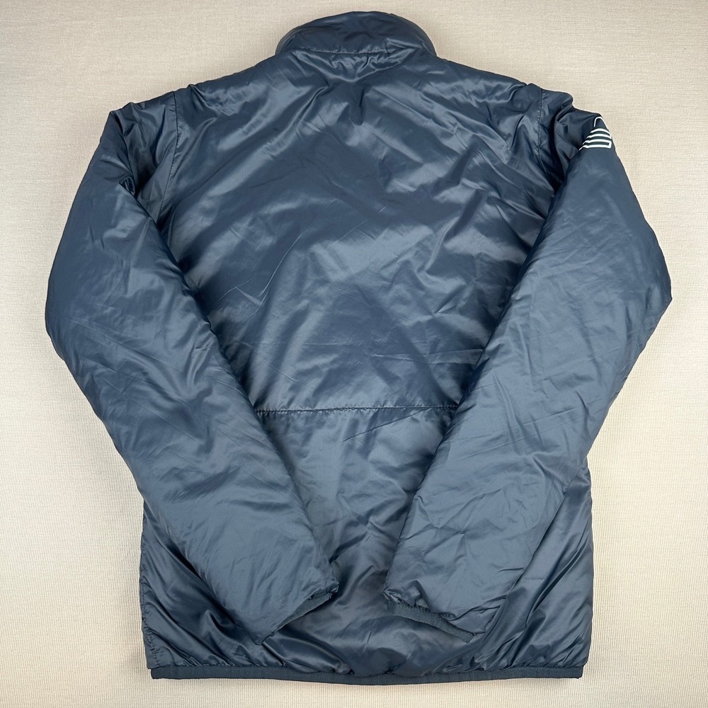 Databricks Reversible Puffer Jacket Mens Navy Blue Orange Insulated Full Zip L - Picture 11 of 12